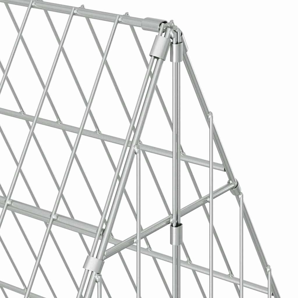Konijnenkooi Zilver 215 x 100 x 85 cm Gegalvaniseerd staal is nu te koop bij PeponiXL, paradijselijk wonen!
