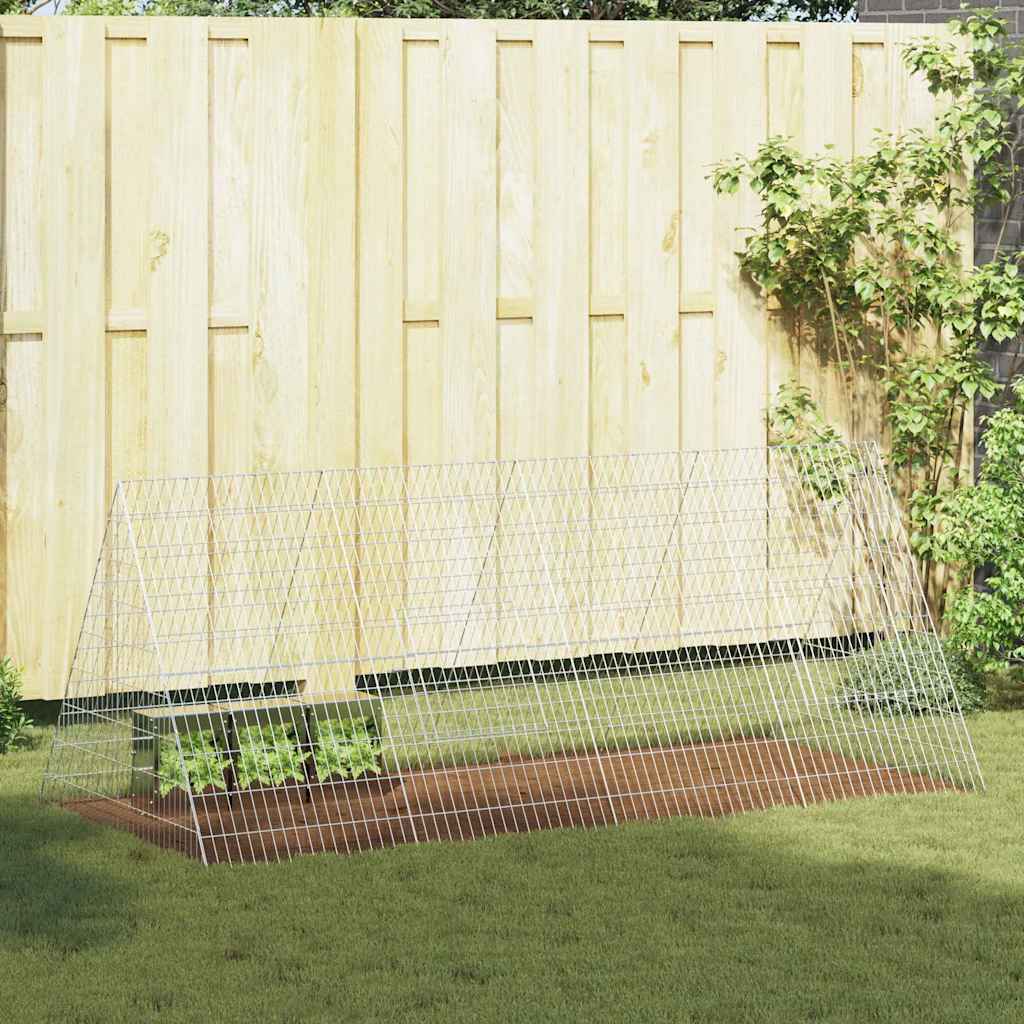 Konijnenkooi Zilver 215 x 100 x 85 cm Gegalvaniseerd staal is nu te koop bij PeponiXL, paradijselijk wonen!