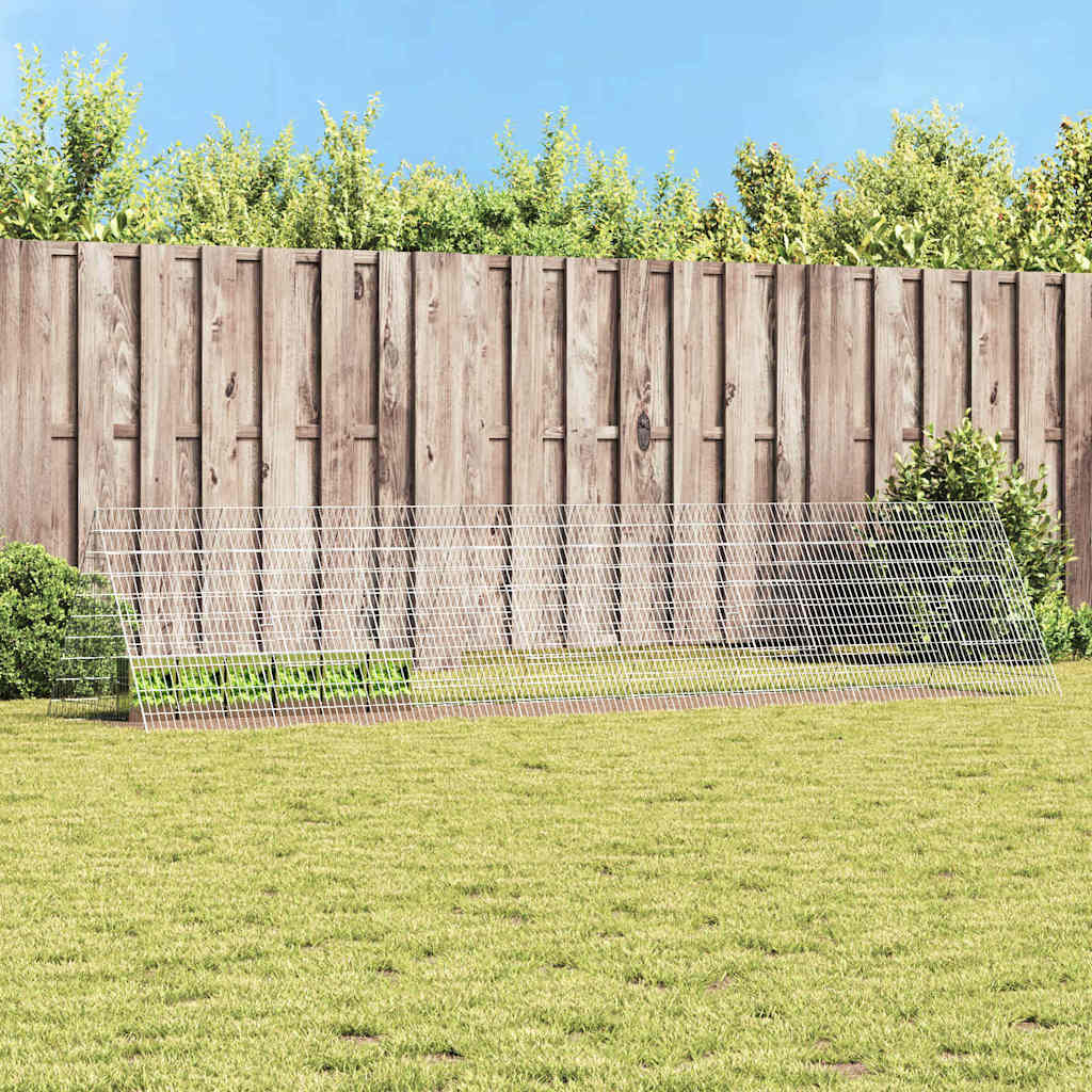 Konijnenkooi Zilver 215 x 100 x 85 cm Gegalvaniseerd staal is nu te koop bij PeponiXL, paradijselijk wonen!