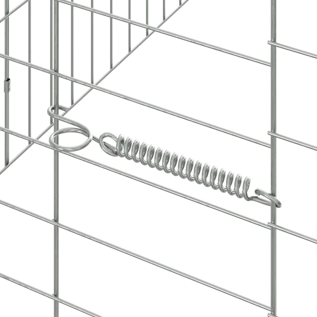 Konijnenkooi Zilver 400 x 78 x 78 cm Gegalvaniseerd staal is nu te koop bij PeponiXL, paradijselijk wonen!