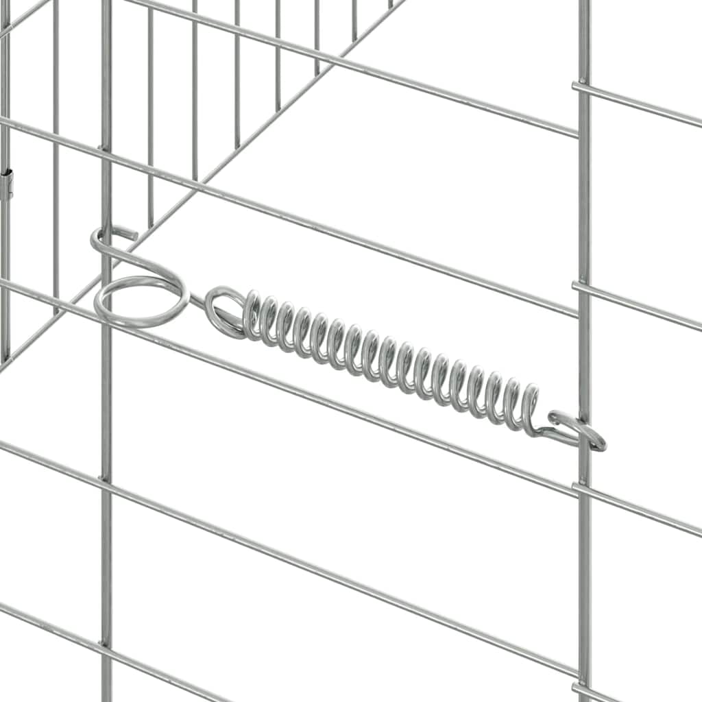 Konijnenkooi Zilver 400 x 78 x 78 cm Gegalvaniseerd staal is nu te koop bij PeponiXL, paradijselijk wonen!