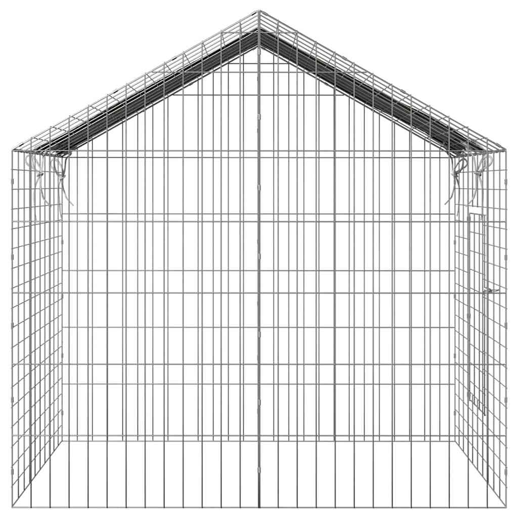 Konijnenkooi Zilver 100 x 78 x 78 cm Gegalvaniseerd staal is nu te koop bij PeponiXL, paradijselijk wonen!