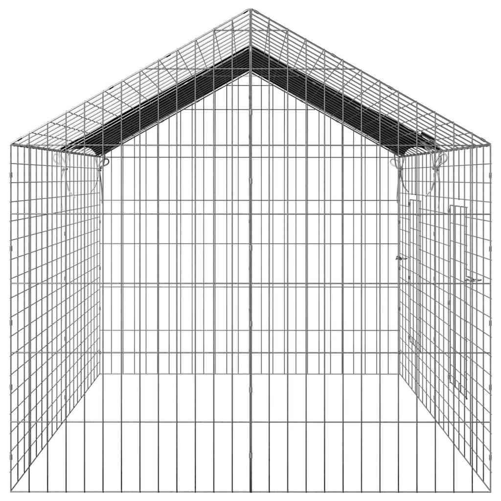 Konijnenkooi Zilver 200 x 78 x 78 cm Gegalvaniseerd staal is nu te koop bij PeponiXL, paradijselijk wonen!