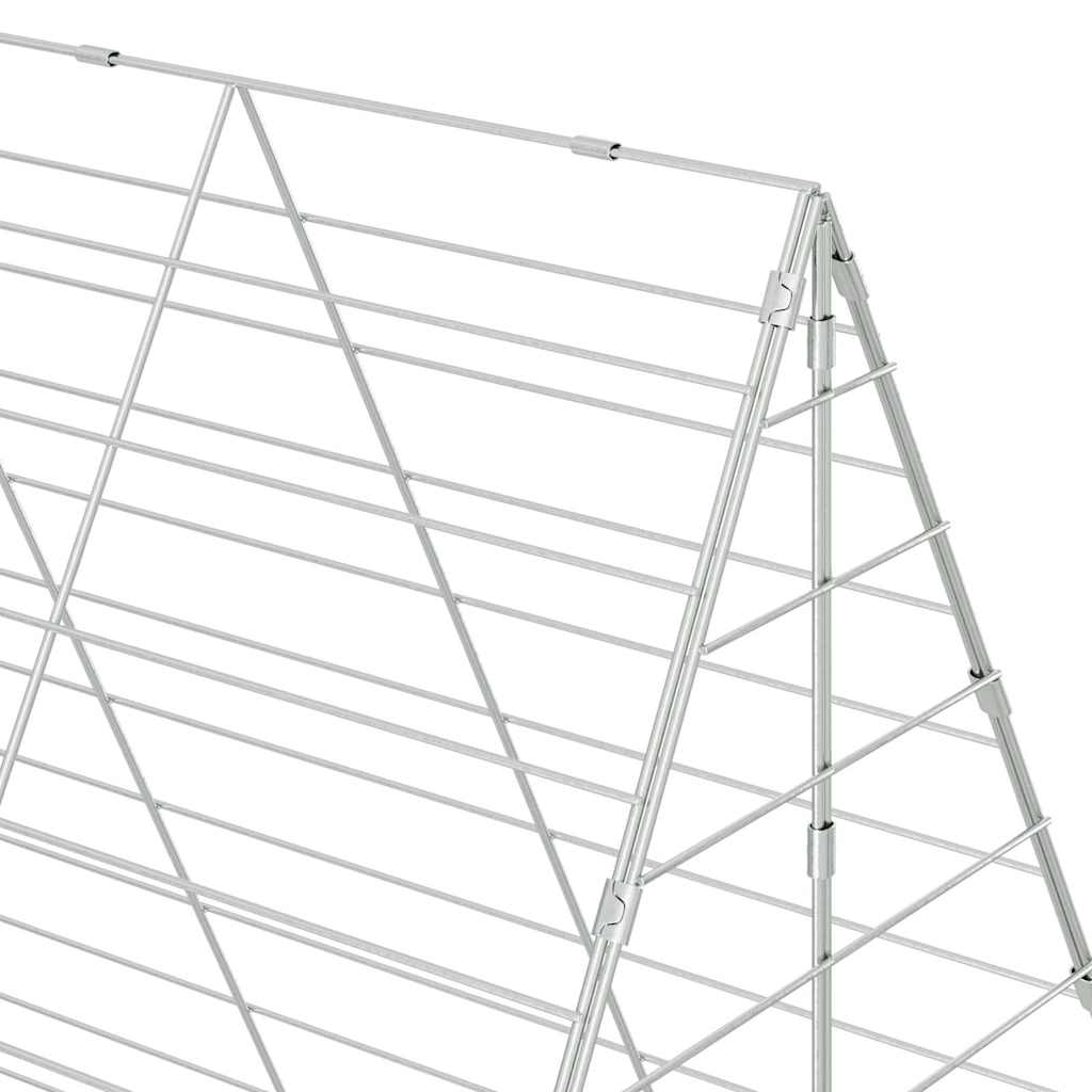 Konijnenkooi Zilver 300 x 100 x 210 cm Gegalvaniseerd staal is nu te koop bij PeponiXL, paradijselijk wonen!