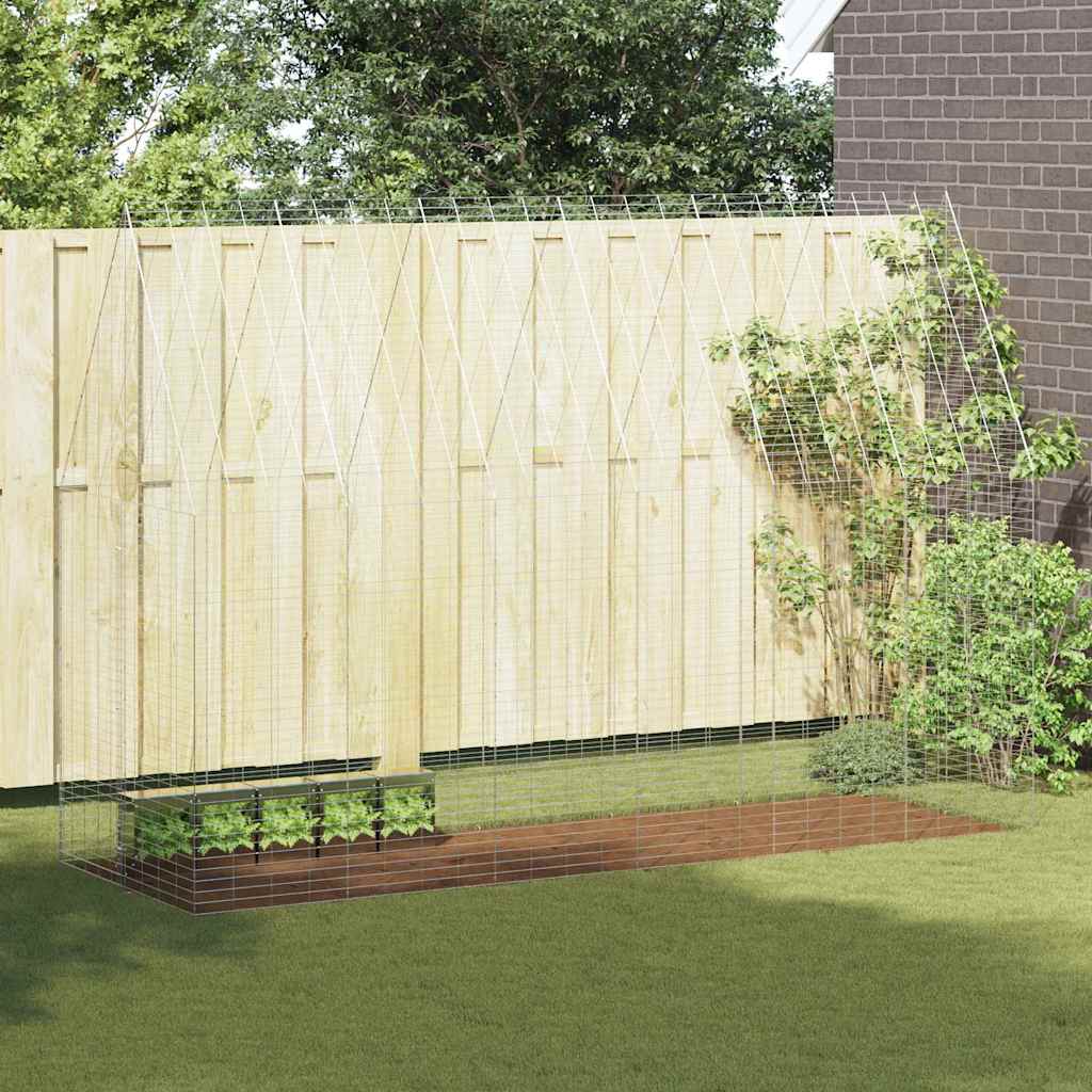 Konijnenkooi Zilver 300 x 100 x 210 cm Gegalvaniseerd staal is nu te koop bij PeponiXL, paradijselijk wonen!