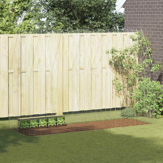 Konijnenkooi Zilver 300 x 100 x 210 cm Gegalvaniseerd staal is nu te koop bij PeponiXL, paradijselijk wonen!