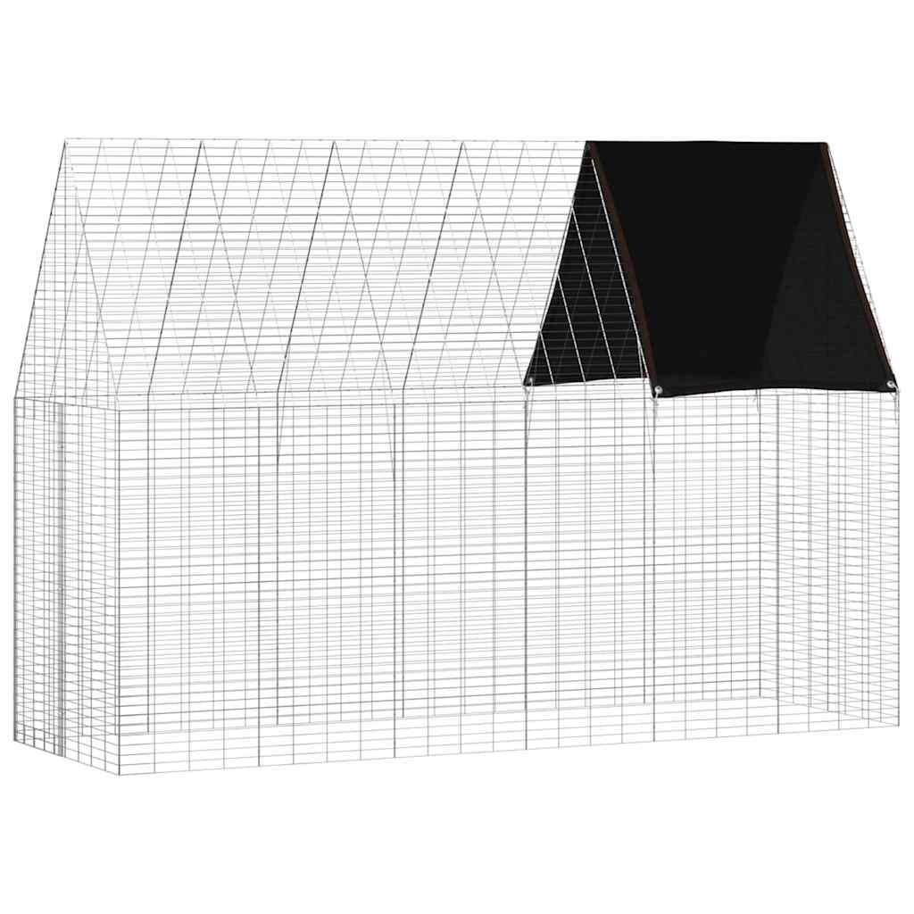 Konijnenkooi Zilver 300 x 100 x 210 cm Gegalvaniseerd staal is nu te koop bij PeponiXL, paradijselijk wonen!