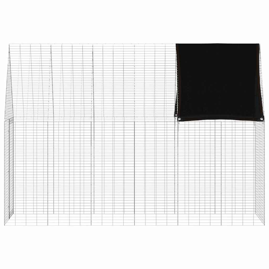 Konijnenkooi Zilver 300 x 100 x 210 cm Gegalvaniseerd staal is nu te koop bij PeponiXL, paradijselijk wonen!