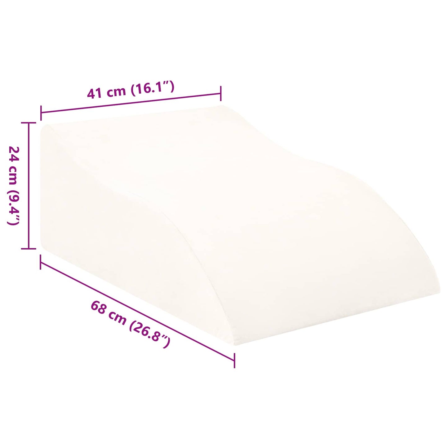 Been Kussen Wit 68 x 41 x 24 cm PU Schuim is nu te koop bij PeponiXL, paradijselijk wonen!