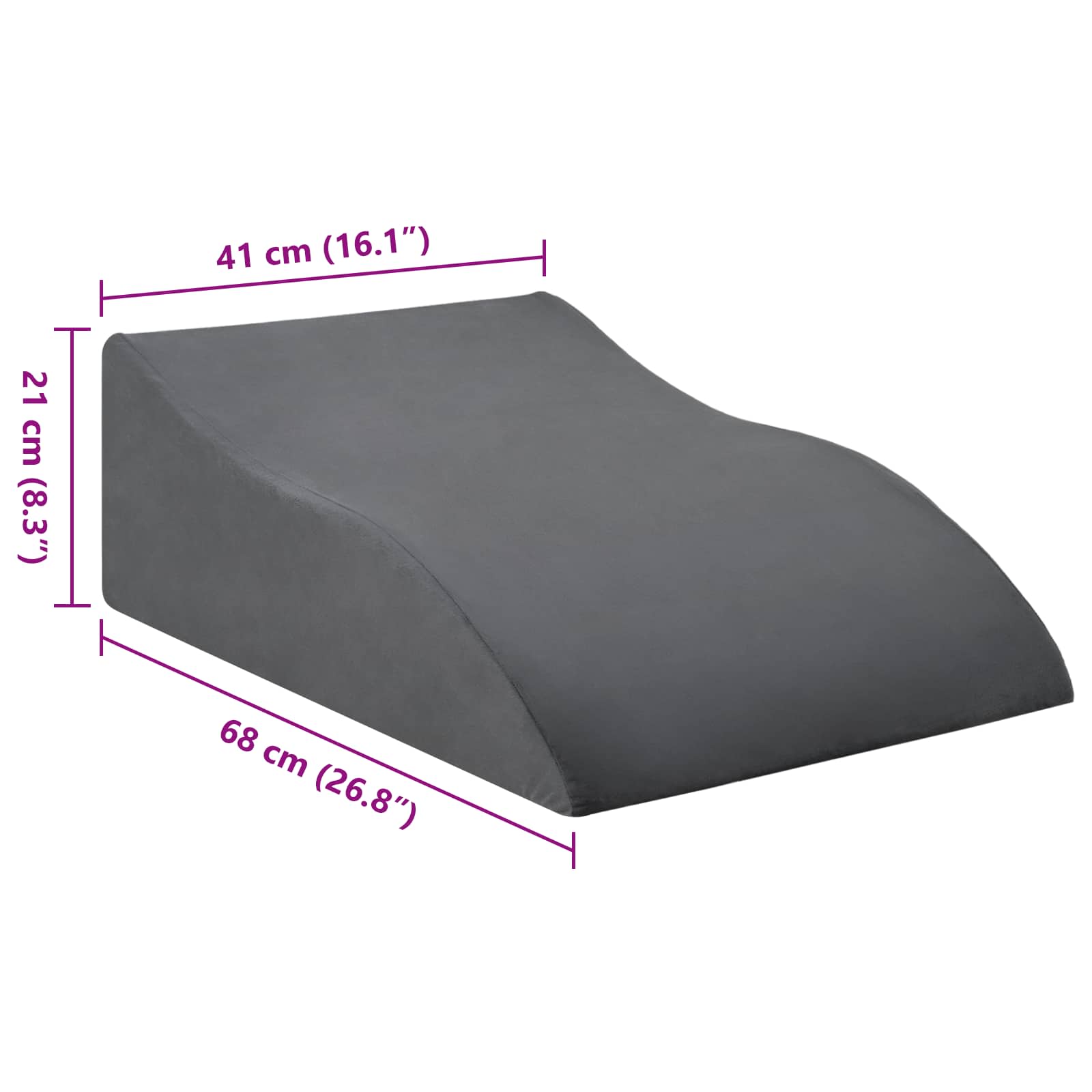 Been Kussen Grijs 68 x 41 x 21 cm PU Schuim is nu te koop bij PeponiXL, paradijselijk wonen!