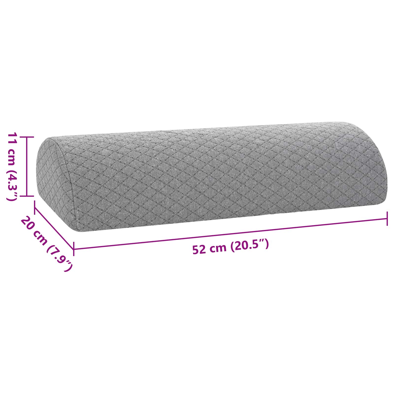 Been Kussen Geometrisch Grijs 52 x 20 x 11 cm Traagschuim is nu te koop bij PeponiXL, paradijselijk wonen!