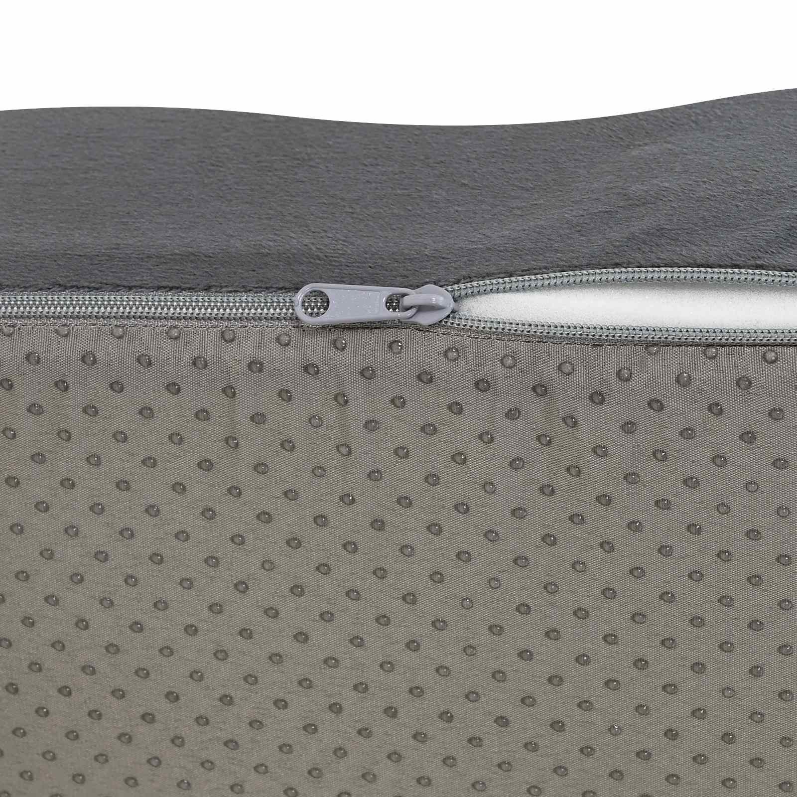 Zitkussen Effen Grijs 40 x 40 x 13 cm PU Schuim is nu te koop bij PeponiXL, paradijselijk wonen!