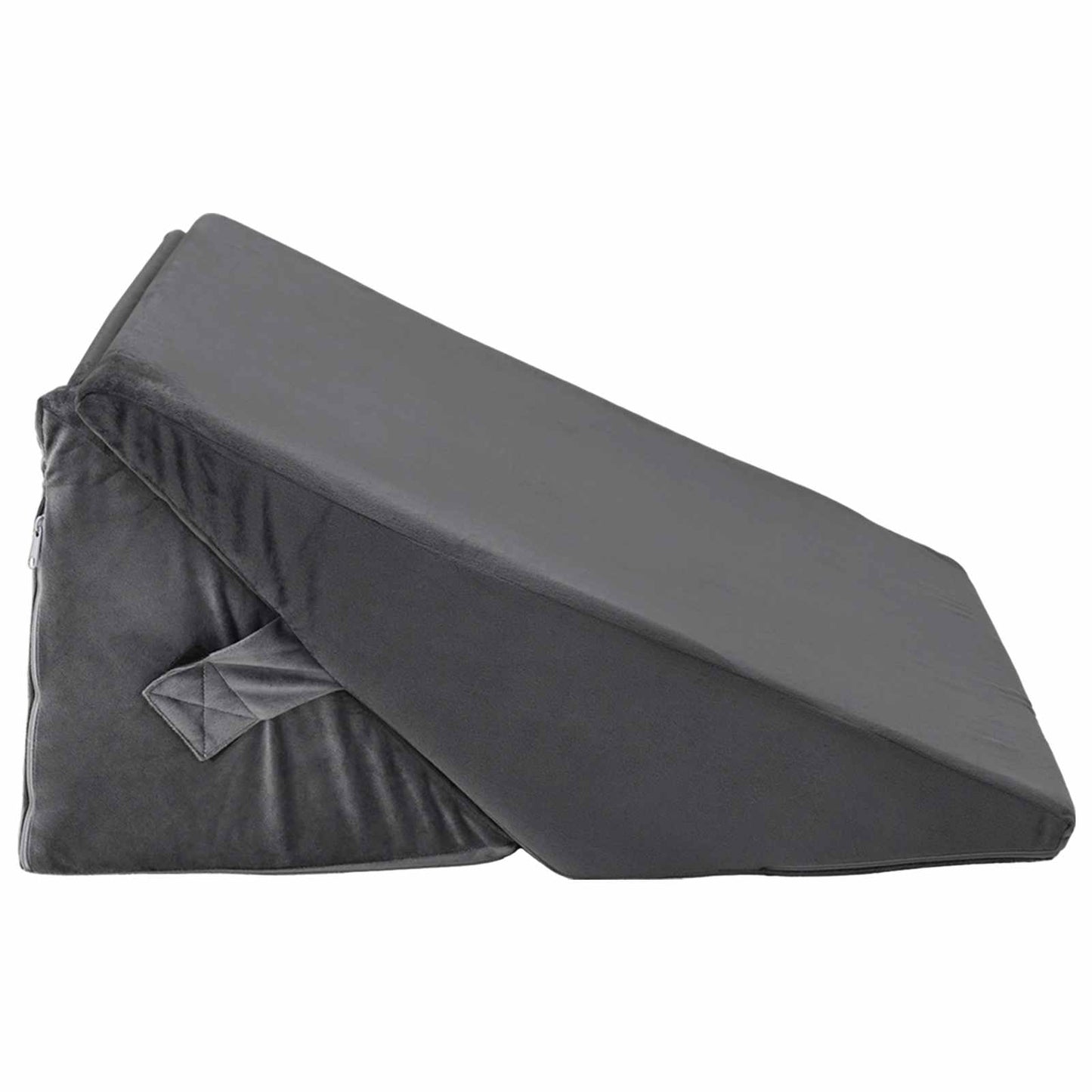Wedge Kussen Grijs 55 x 55 x 26 cm Traagschuim is nu te koop bij PeponiXL, paradijselijk wonen!