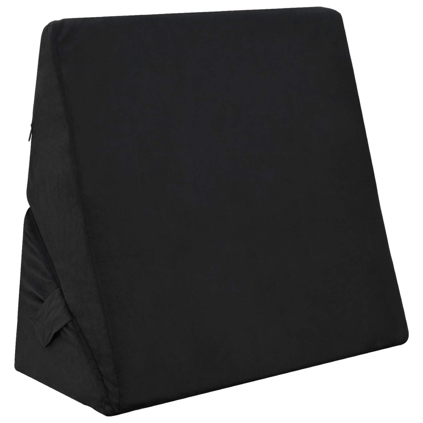 Wedge Kussen Zwart 55 x 55 x 26 cm Traagschuim is nu te koop bij PeponiXL, paradijselijk wonen!