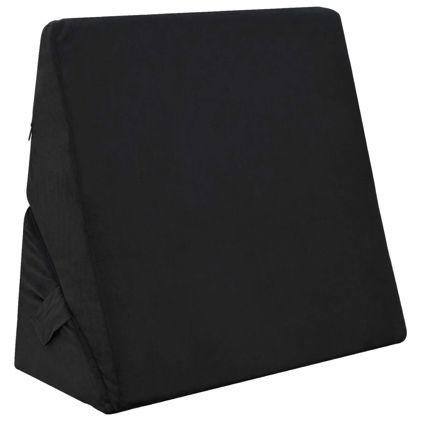 Wedge Kussen Zwart 55 x 55 x 26 cm Traagschuim is nu te koop bij PeponiXL, paradijselijk wonen!