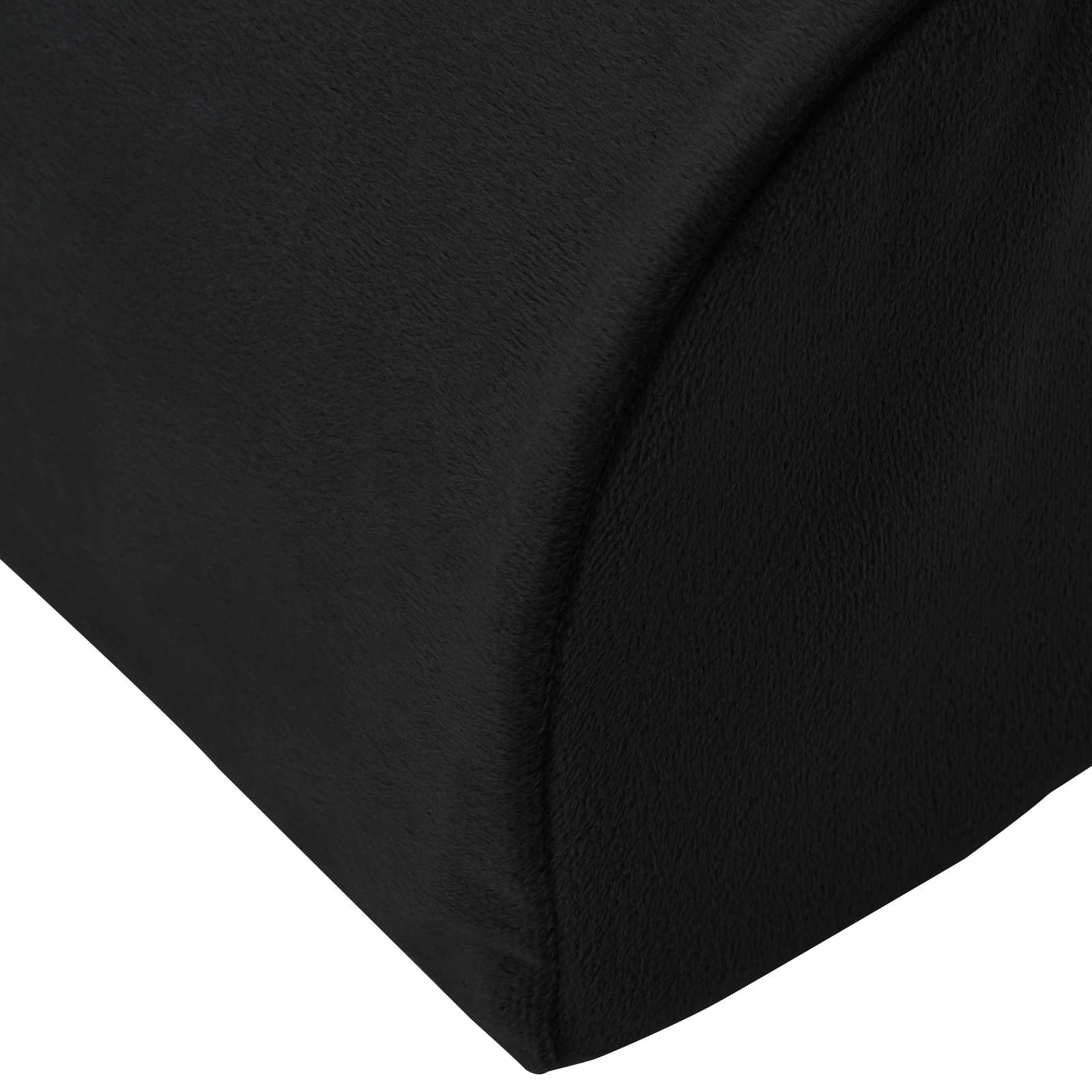 Voetensteun Kussen Effen Zwart 42 x 18 x 13 cm PU Schuim is nu te koop bij PeponiXL, paradijselijk wonen!