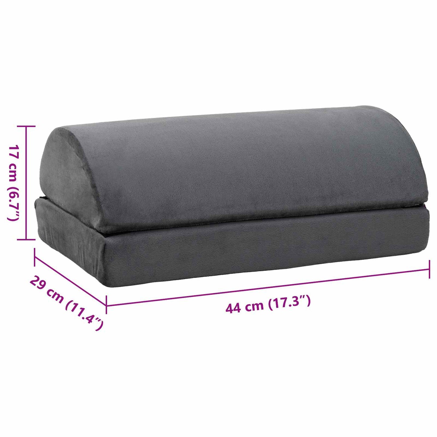 Effen Grijs 44 x 29 x 17 cm PU Schuim is nu te koop bij PeponiXL, paradijselijk wonen!
