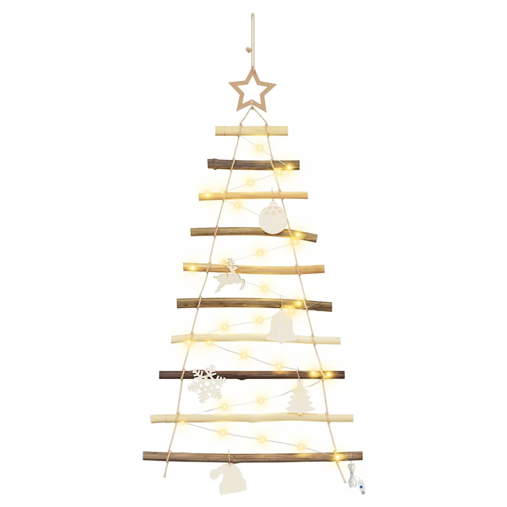 Kerstboom met 30 LED Naturel 90 cm massief essenhout is nu te koop bij PeponiXL, paradijselijk wonen!
