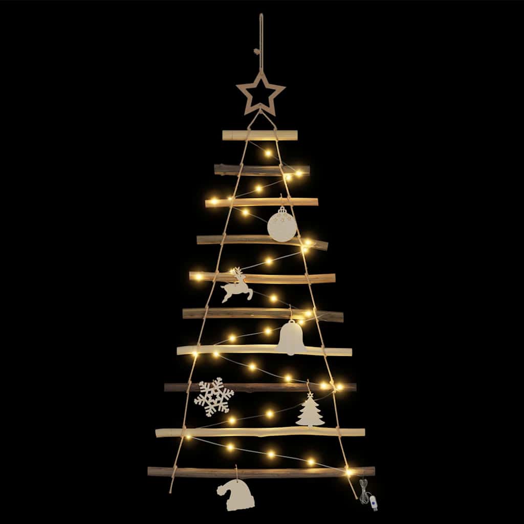 Kerstboom met 30 LED Naturel 90 cm massief essenhout is nu te koop bij PeponiXL, paradijselijk wonen!