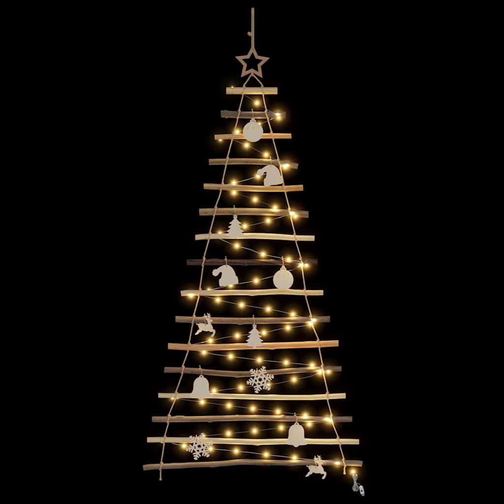 Kerstboom met 50 LED Naturel 120 cm massief essenhout is nu te koop bij PeponiXL, paradijselijk wonen!