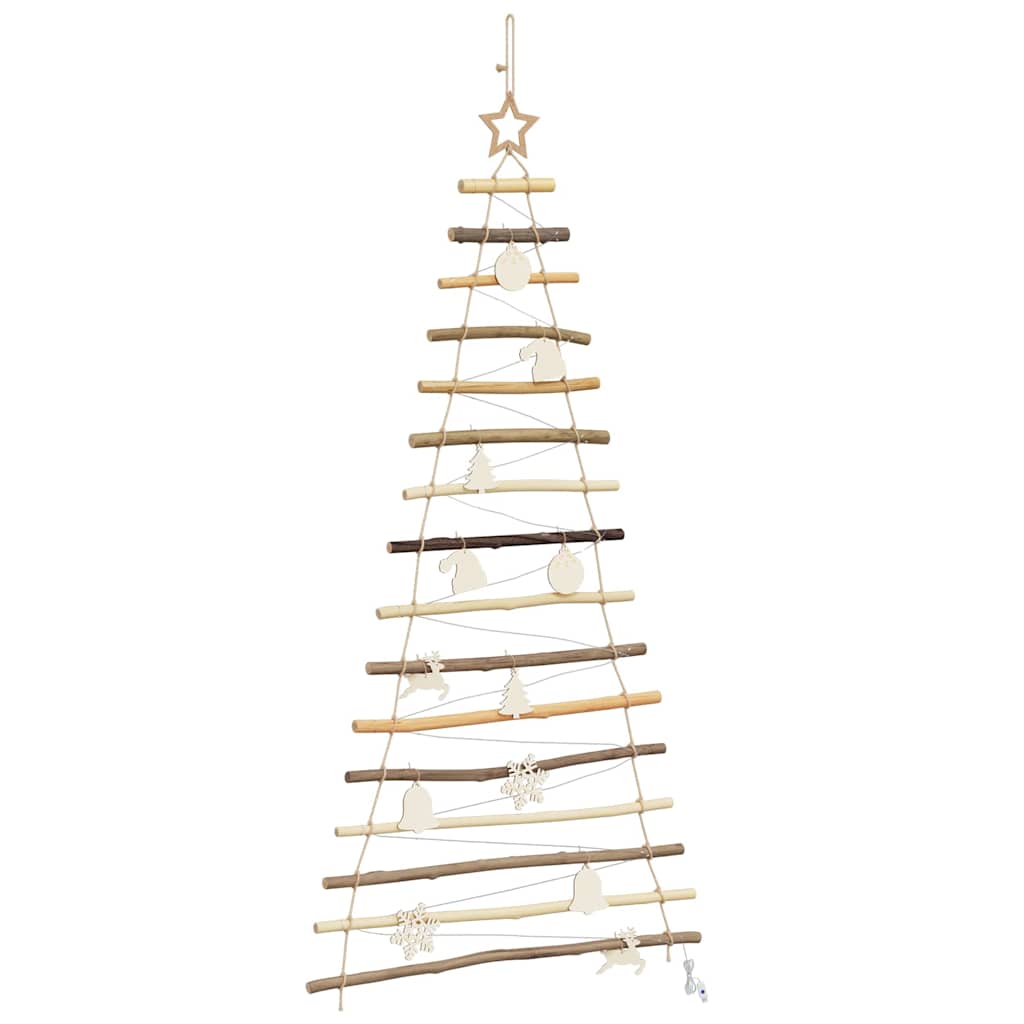 Kerstboom met 80 LED Naturel 150 cm massief essenhout is nu te koop bij PeponiXL, paradijselijk wonen!