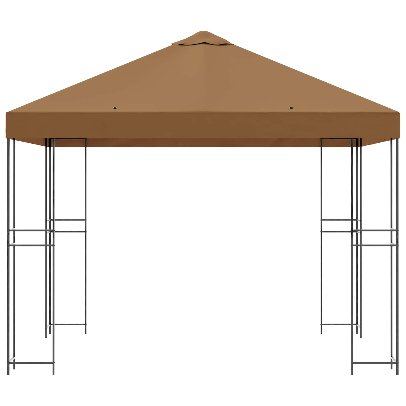 Prieel 3 x 3 m Beige Polyester en staal 190 gsm is nu te koop bij PeponiXL, paradijselijk wonen!