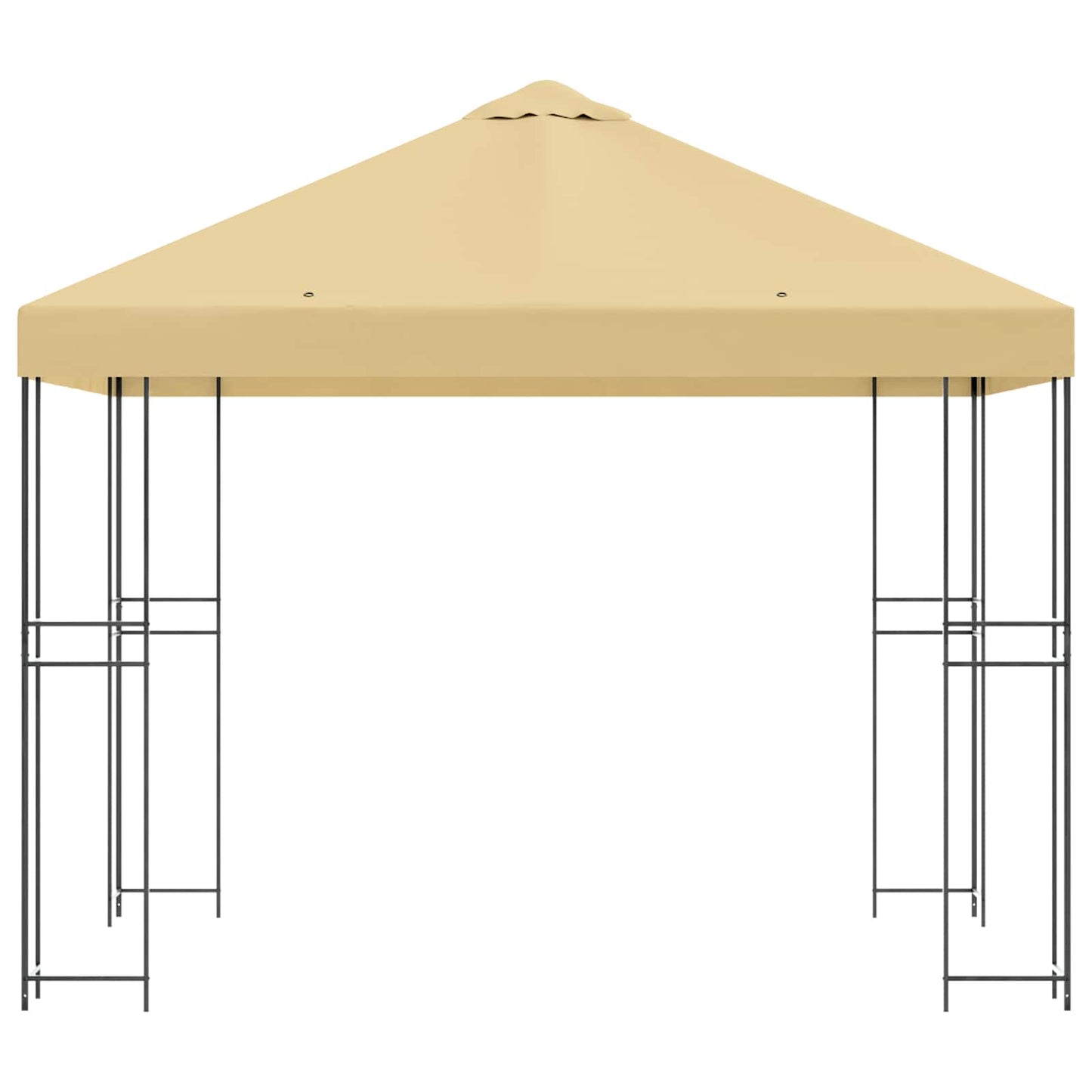 Prieel 3 x 3 m Crèmekleurig Polyester en staal 190 gsm is nu te koop bij PeponiXL, paradijselijk wonen!