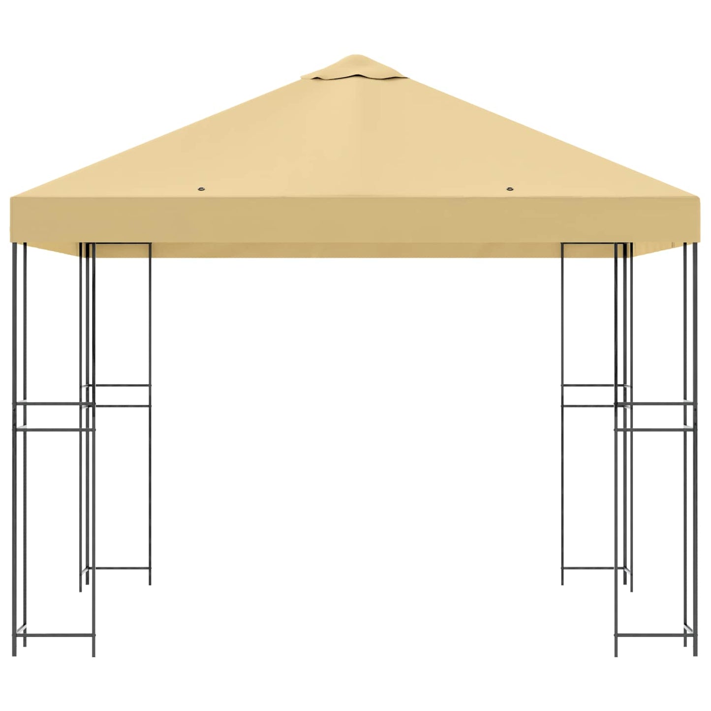 Prieel 3 x 3 m Crèmekleurig Polyester en staal 190 gsm is nu te koop bij PeponiXL, paradijselijk wonen!