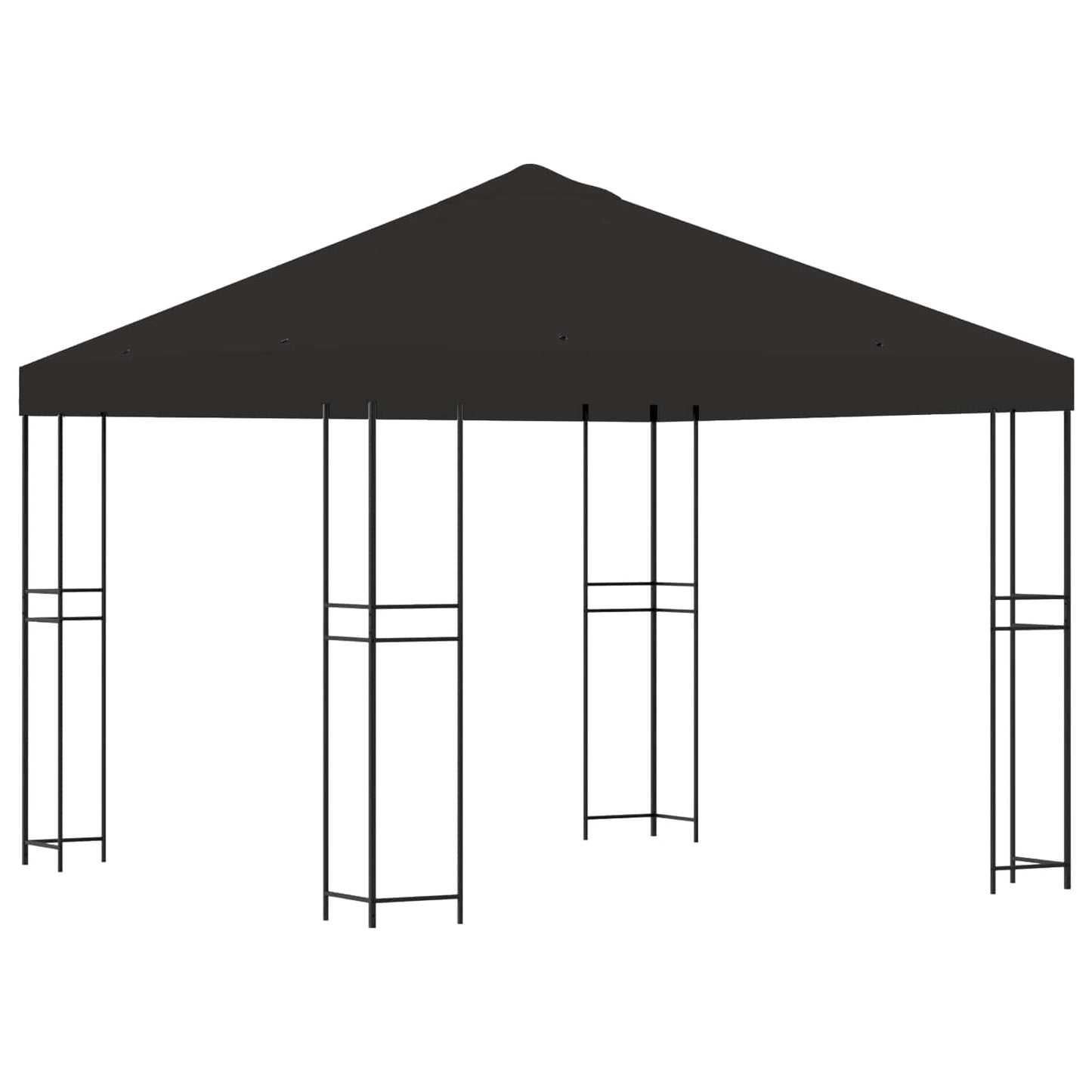 Prieel 3 x 3 m Antracietkleurig Polyester en staal 190 gsm is nu te koop bij PeponiXL, paradijselijk wonen!