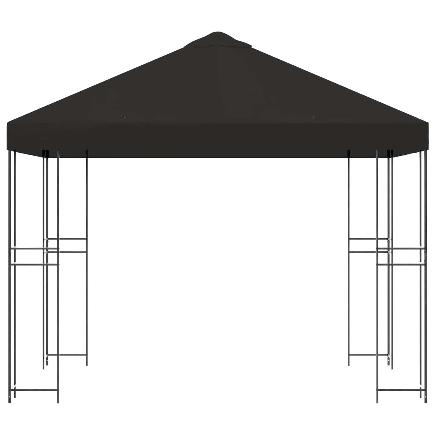 Prieel 3 x 3 m Antracietkleurig Polyester en staal 190 gsm is nu te koop bij PeponiXL, paradijselijk wonen!