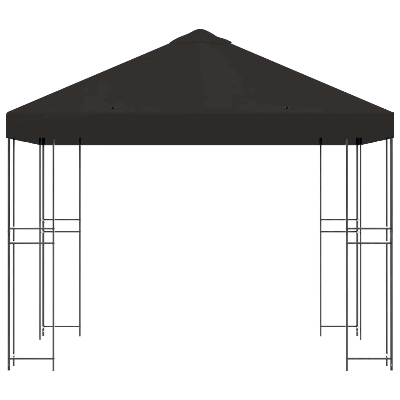 Prieel 3 x 3 m Antracietkleurig Polyester en staal 190 gsm is nu te koop bij PeponiXL, paradijselijk wonen!