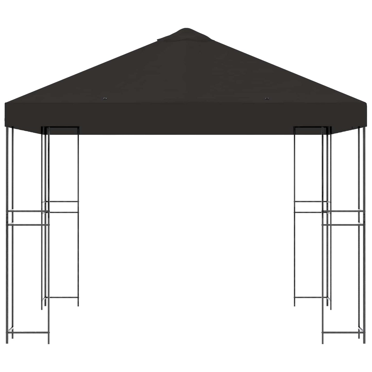 Prieel 3 x 3 m Antracietkleurig Polyester en staal 190 gsm is nu te koop bij PeponiXL, paradijselijk wonen!