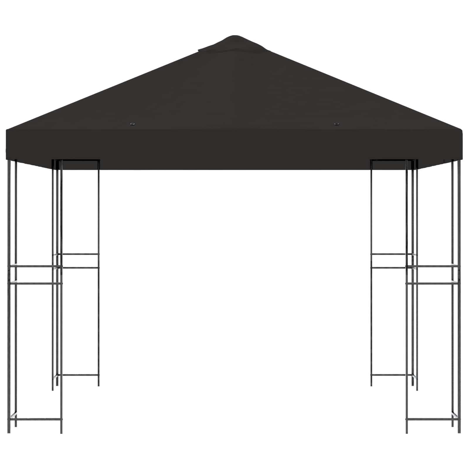 Prieel 3 x 3 m Antracietkleurig Polyester en staal 190 gsm is nu te koop bij PeponiXL, paradijselijk wonen!