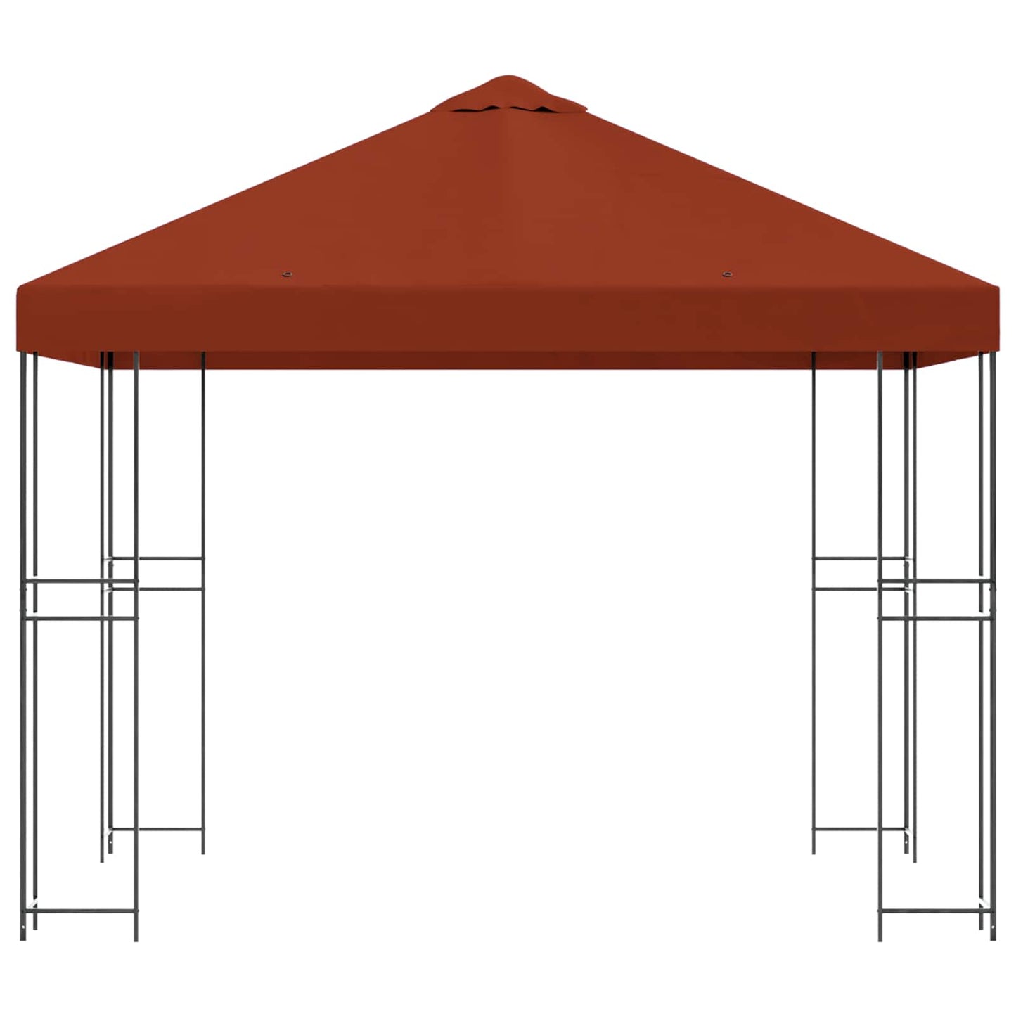 Prieel 3 x 3 m Terracotta Polyester en staal 190 gsm is nu te koop bij PeponiXL, paradijselijk wonen!