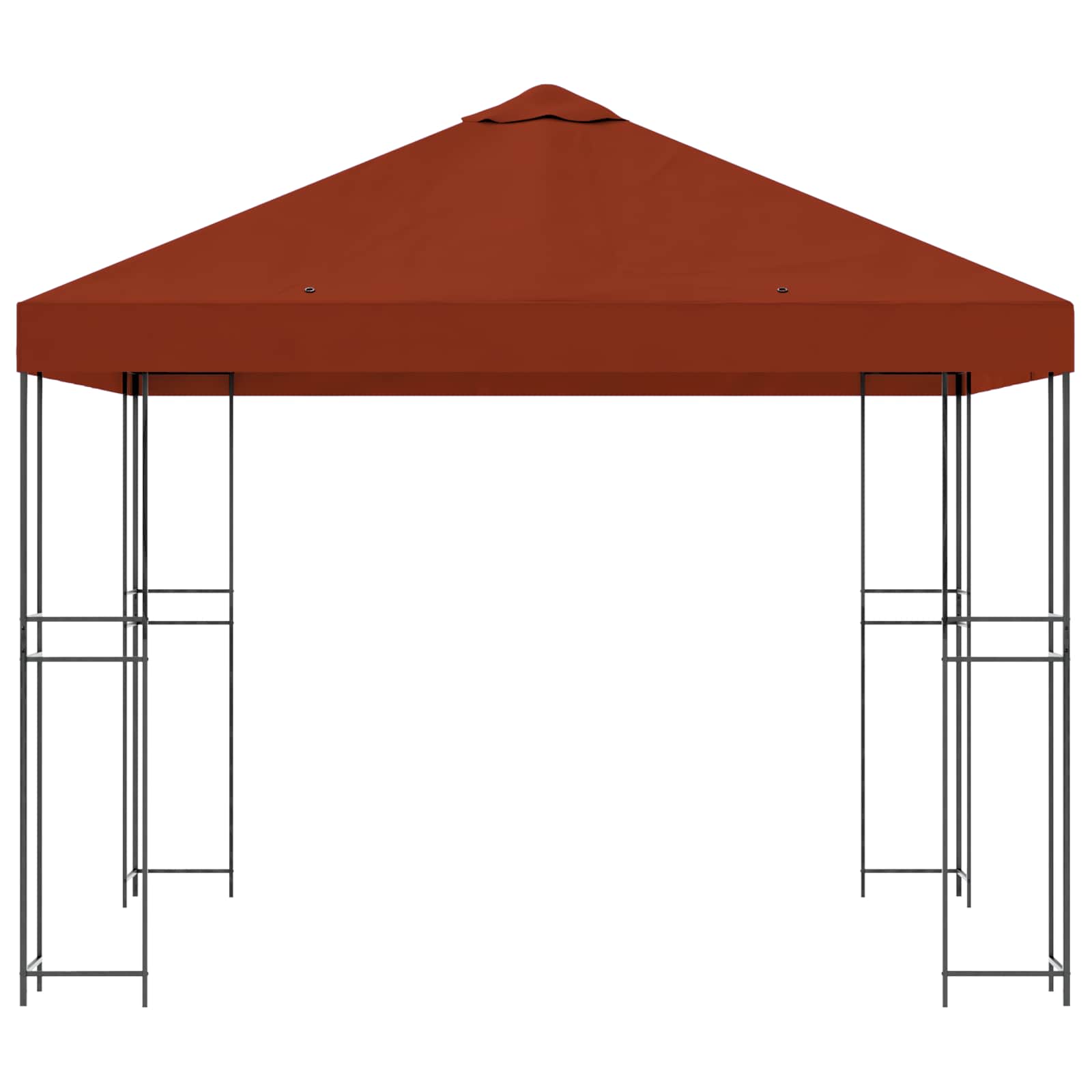 Prieel 3 x 3 m Terracotta Polyester en staal 190 gsm is nu te koop bij PeponiXL, paradijselijk wonen!
