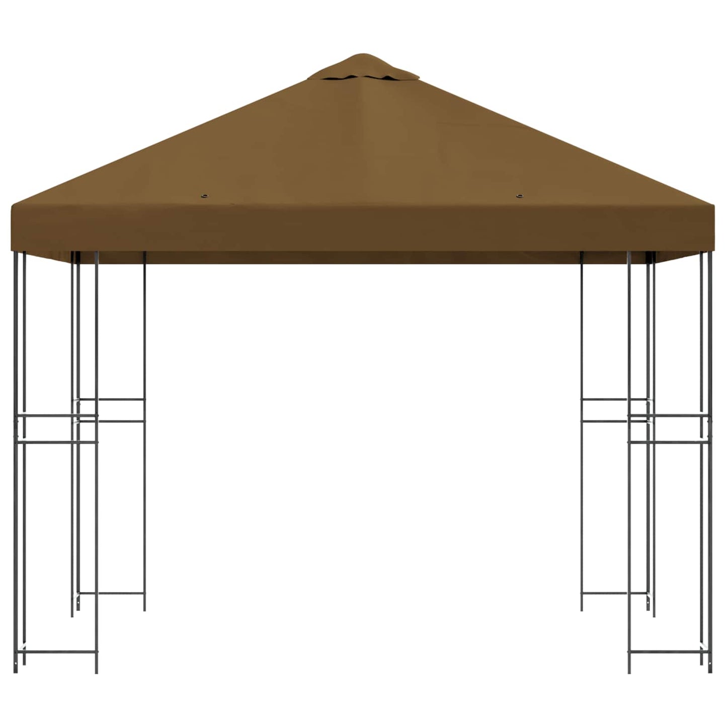 Prieel 3 x 3 m Taupe Polyester en staal 190 gsm is nu te koop bij PeponiXL, paradijselijk wonen!