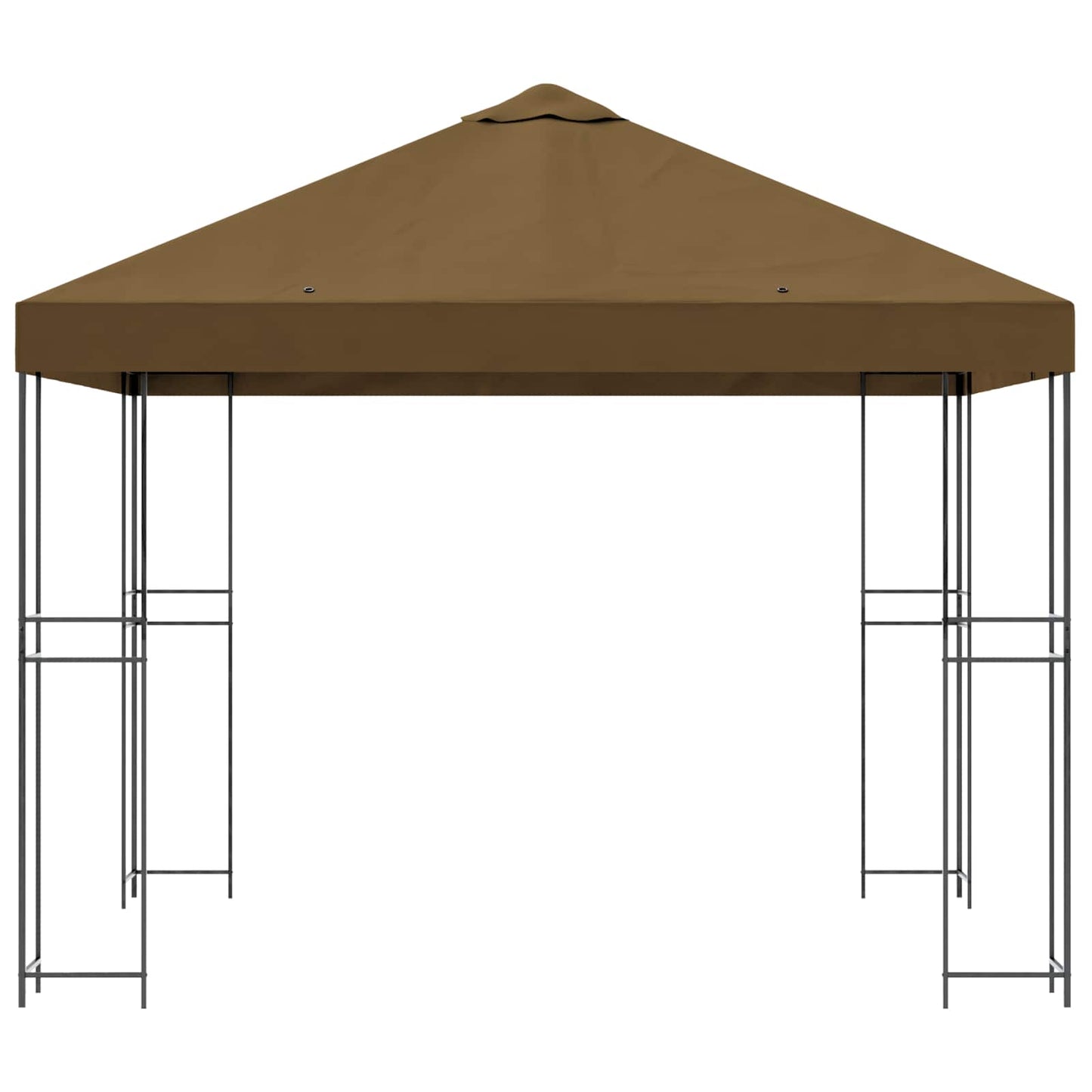 Prieel 3 x 3 m Taupe Polyester en staal 190 gsm is nu te koop bij PeponiXL, paradijselijk wonen!