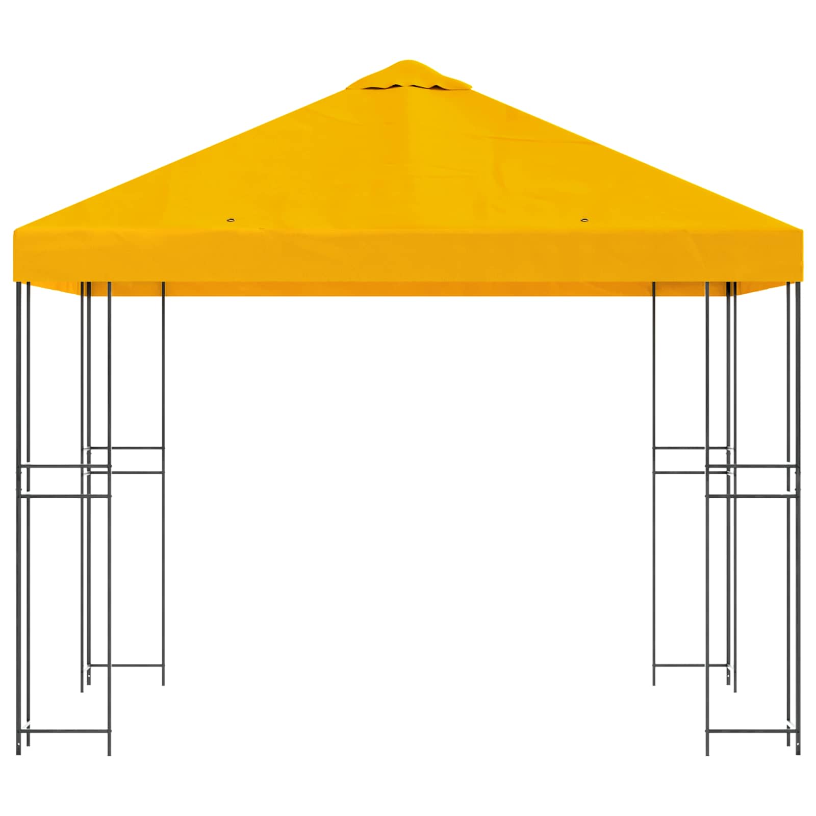 Prieel 3 x 3 m Geel Polyester en staal 190 gsm is nu te koop bij PeponiXL, paradijselijk wonen!