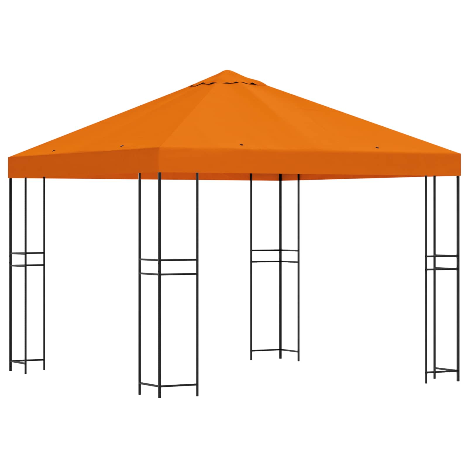 Prieel 3 x 3 m Oranje Polyester en staal 190 gsm is nu te koop bij PeponiXL, paradijselijk wonen!