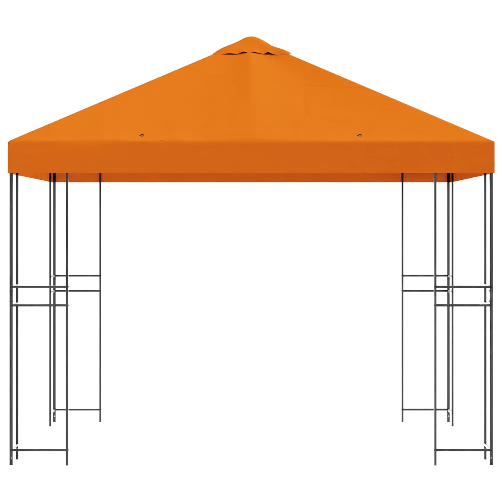 Prieel 3 x 3 m Oranje Polyester en staal 190 gsm is nu te koop bij PeponiXL, paradijselijk wonen!