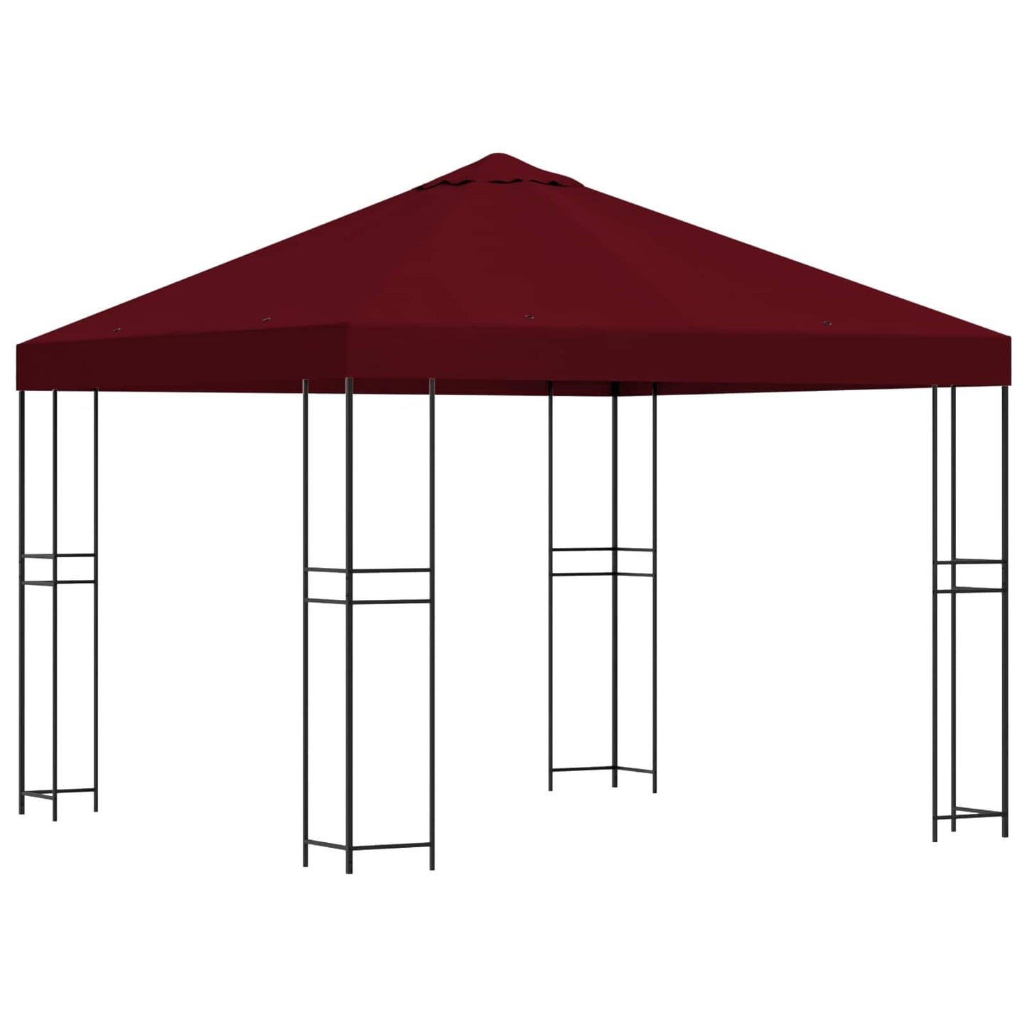 Prieel 3 x 3 m Bordeauxrood Polyester en staal 190 gsm is nu te koop bij PeponiXL, paradijselijk wonen!