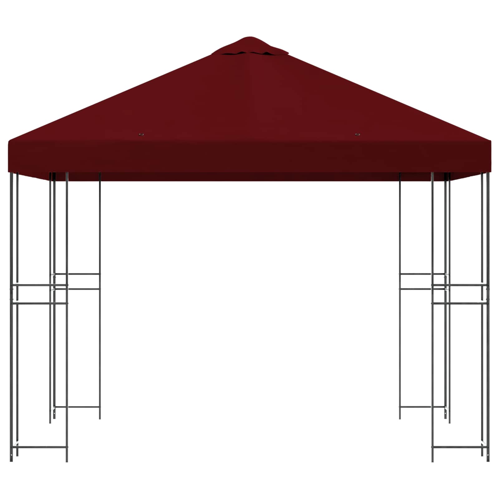 Prieel 3 x 3 m Bordeauxrood Polyester en staal 190 gsm is nu te koop bij PeponiXL, paradijselijk wonen!