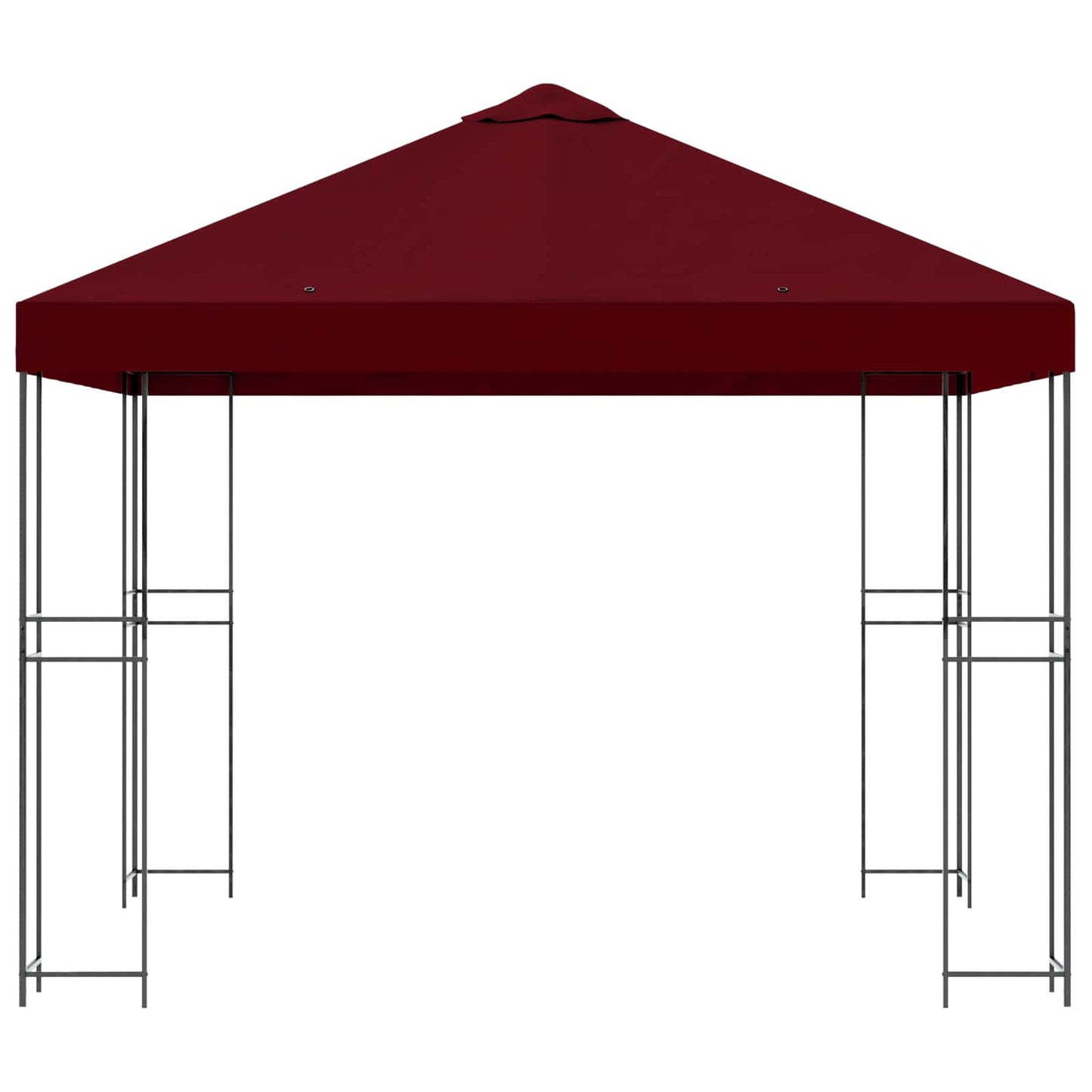 Prieel 3 x 3 m Bordeauxrood Polyester en staal 190 gsm is nu te koop bij PeponiXL, paradijselijk wonen!