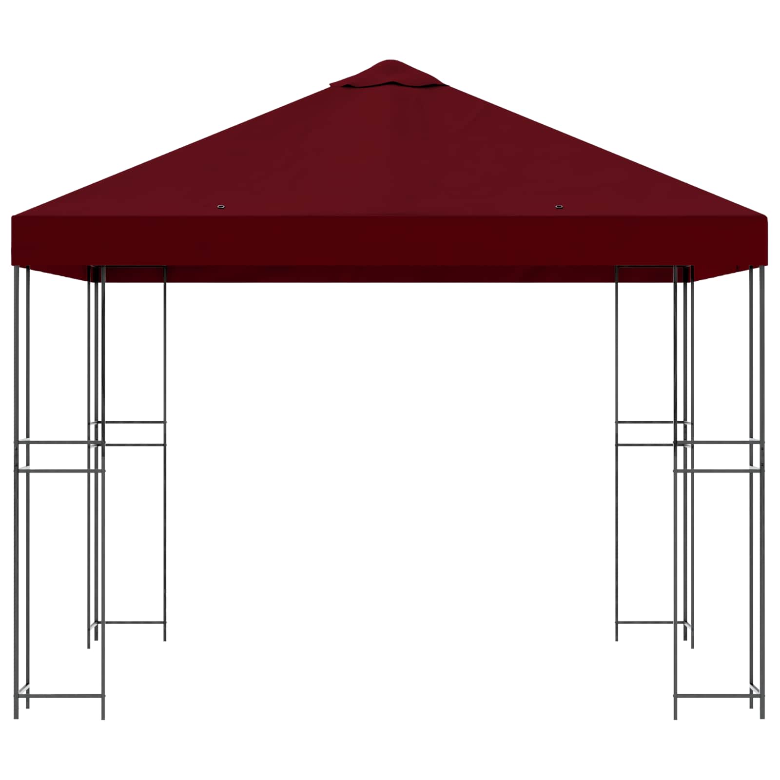Prieel 3 x 3 m Bordeauxrood Polyester en staal 190 gsm is nu te koop bij PeponiXL, paradijselijk wonen!