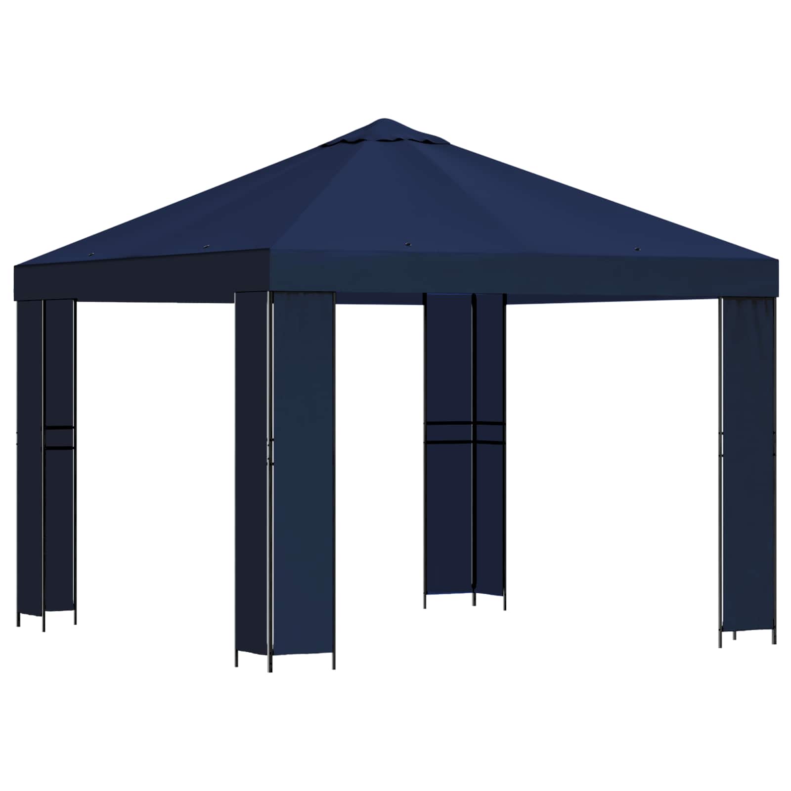 Prieel 3 x 3 m Blauw Polyester en staal 190 is nu te koop bij PeponiXL, paradijselijk wonen!