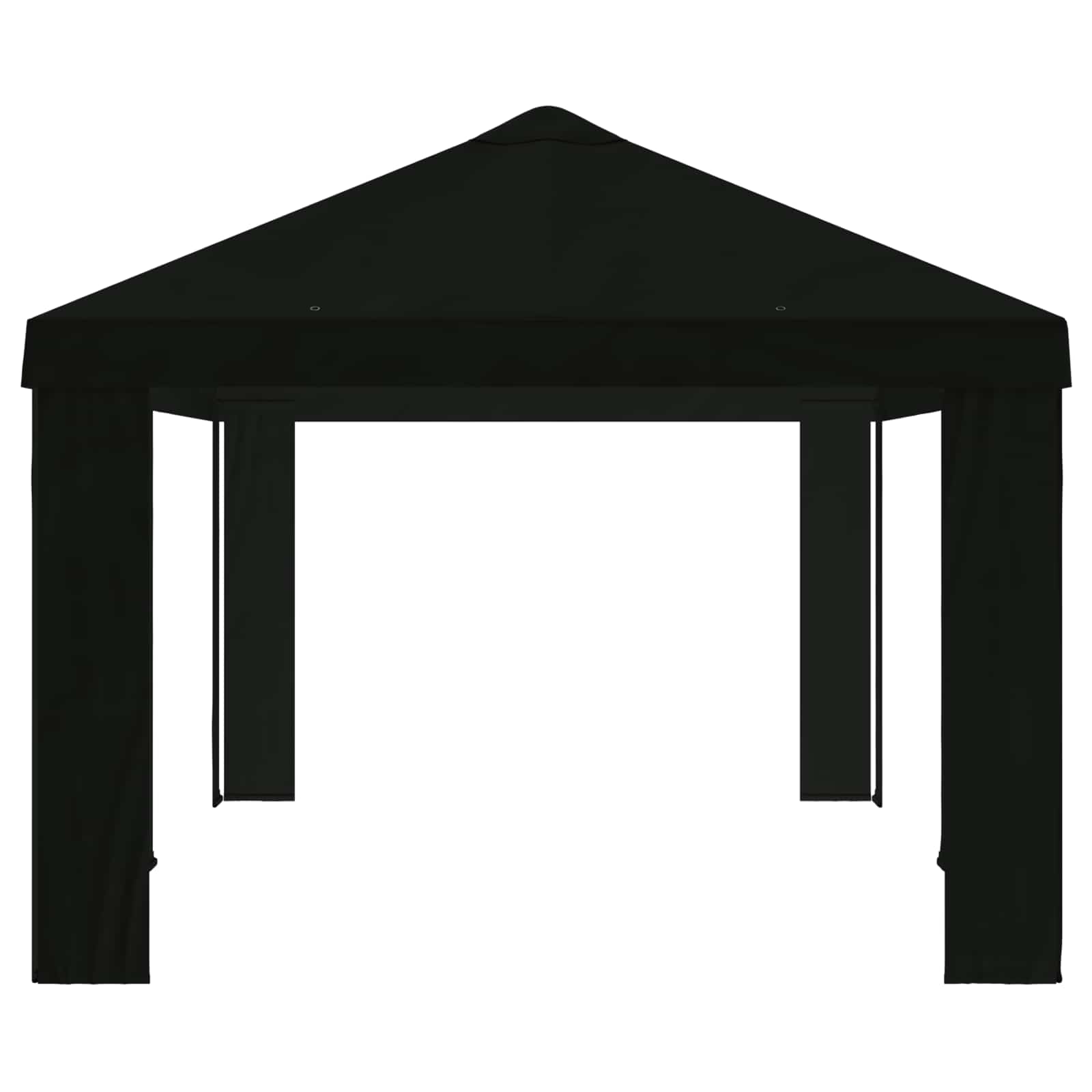 Paviljoenhoes 6 x 3 m Zwart Polyester 190 gsm is nu te koop bij PeponiXL, paradijselijk wonen!