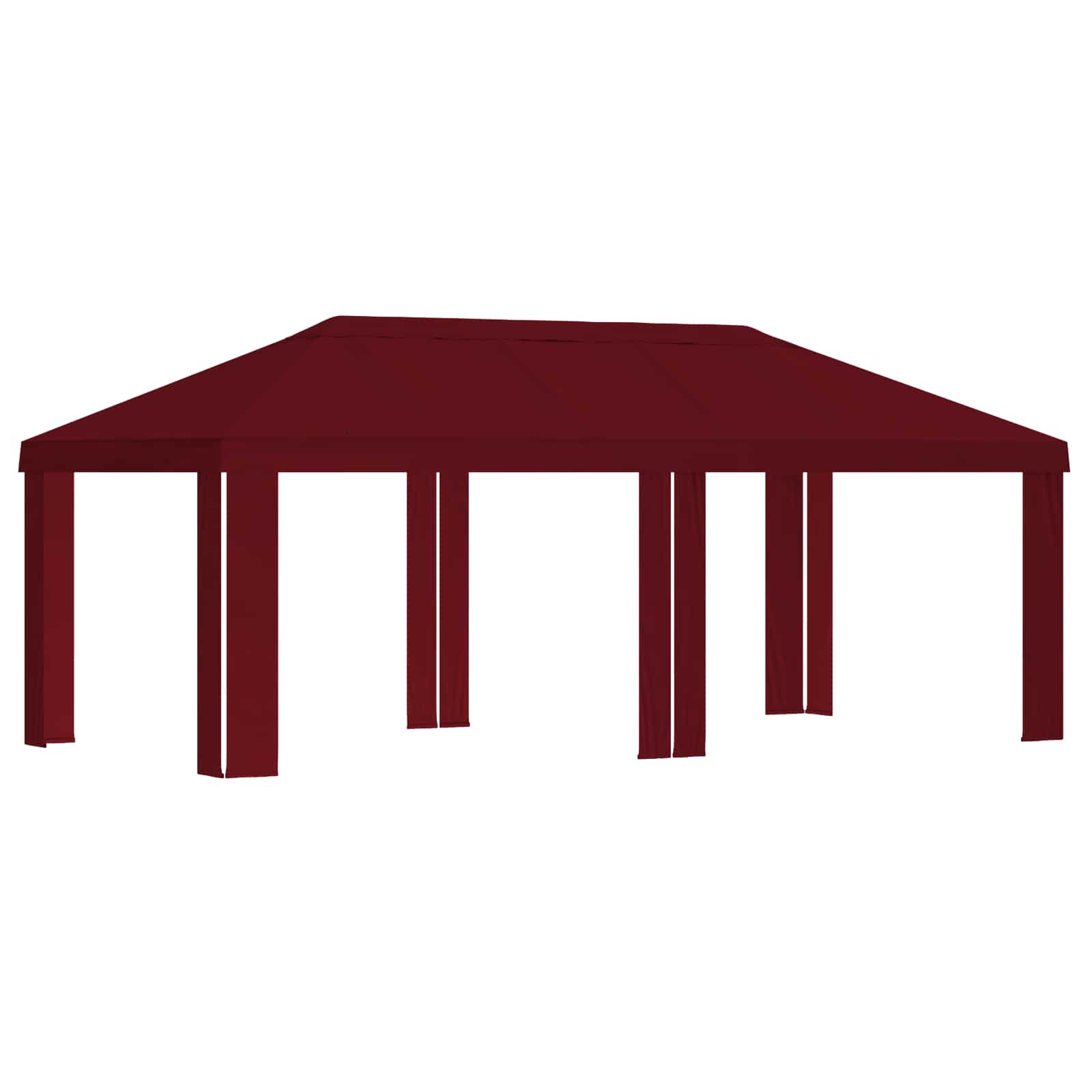 Paviljoenhoes 6 x 3 m Bordeauxrood Polyester 190 gsm is nu te koop bij PeponiXL, paradijselijk wonen!