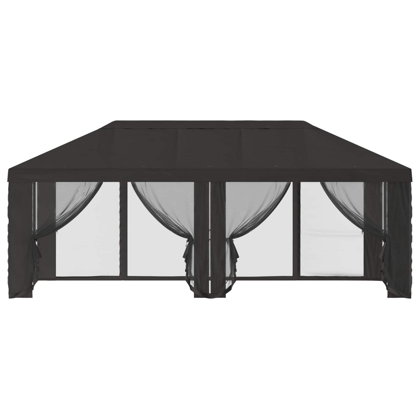 Gazebo Hoes met Zijwanden Antracietkleurig 600,5 x 300,5 cm is nu te koop bij PeponiXL, paradijselijk wonen!
