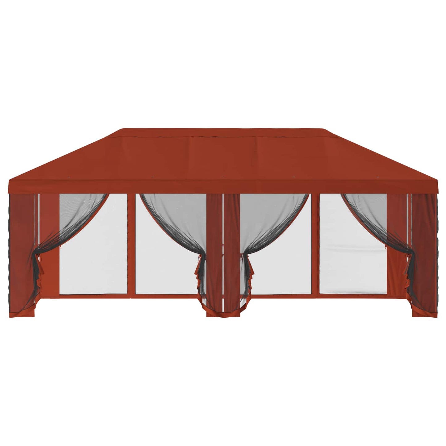 Gazebo Hoes met Zijwanden Terracotta 600,5 x 300,5 cm Polyester is nu te koop bij PeponiXL, paradijselijk wonen!
