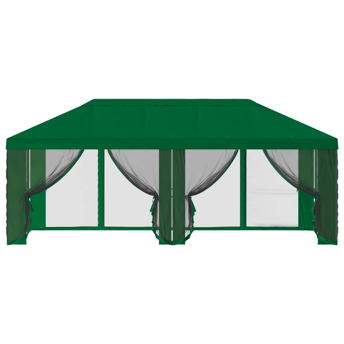 Gazebo Hoes met Zijwanden Groen 600,5 x 300,5 cm Polyester is nu te koop bij PeponiXL, paradijselijk wonen!
